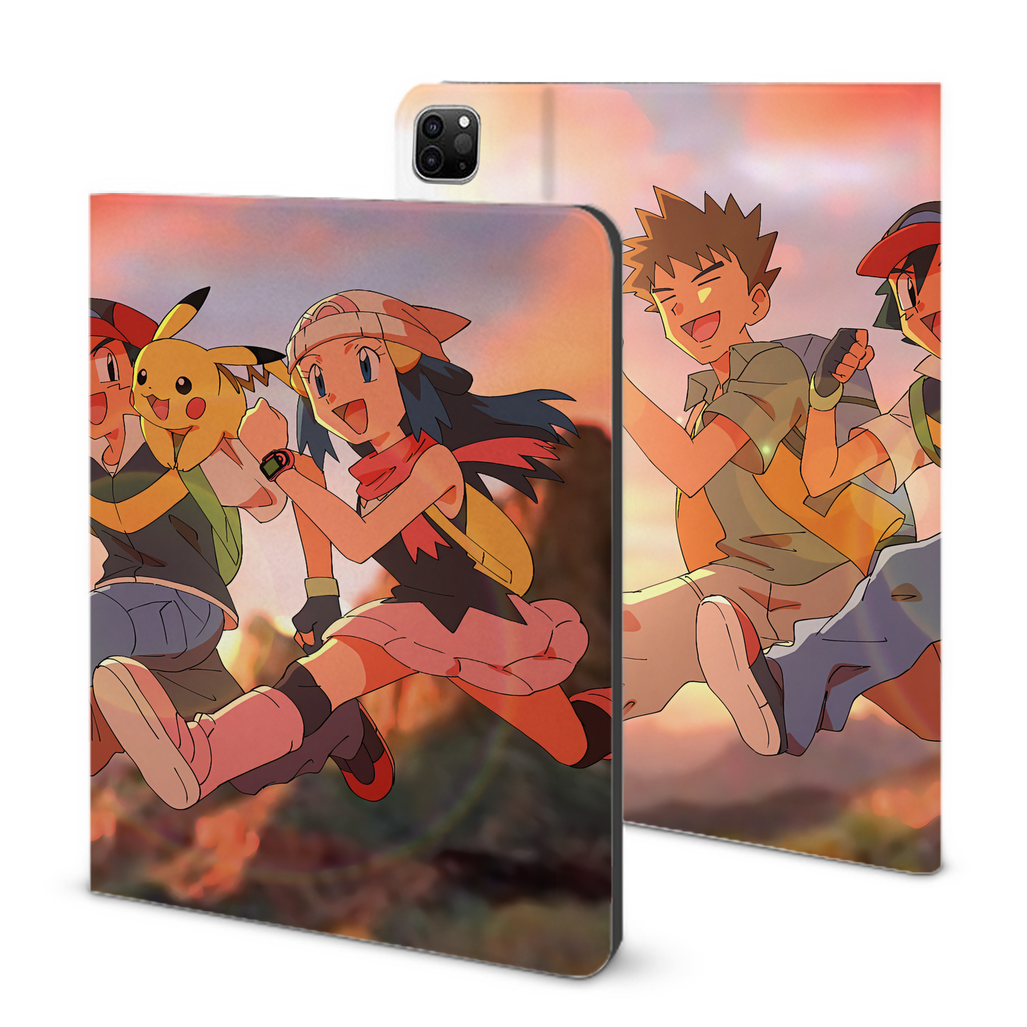 （画像用） ポケットモンスター Pokémon IPad ケース ブック型 PUレザー TPU 耐衝撃 軽量 薄型 ペン収納なし 全面保護 IPad 各モデル対応